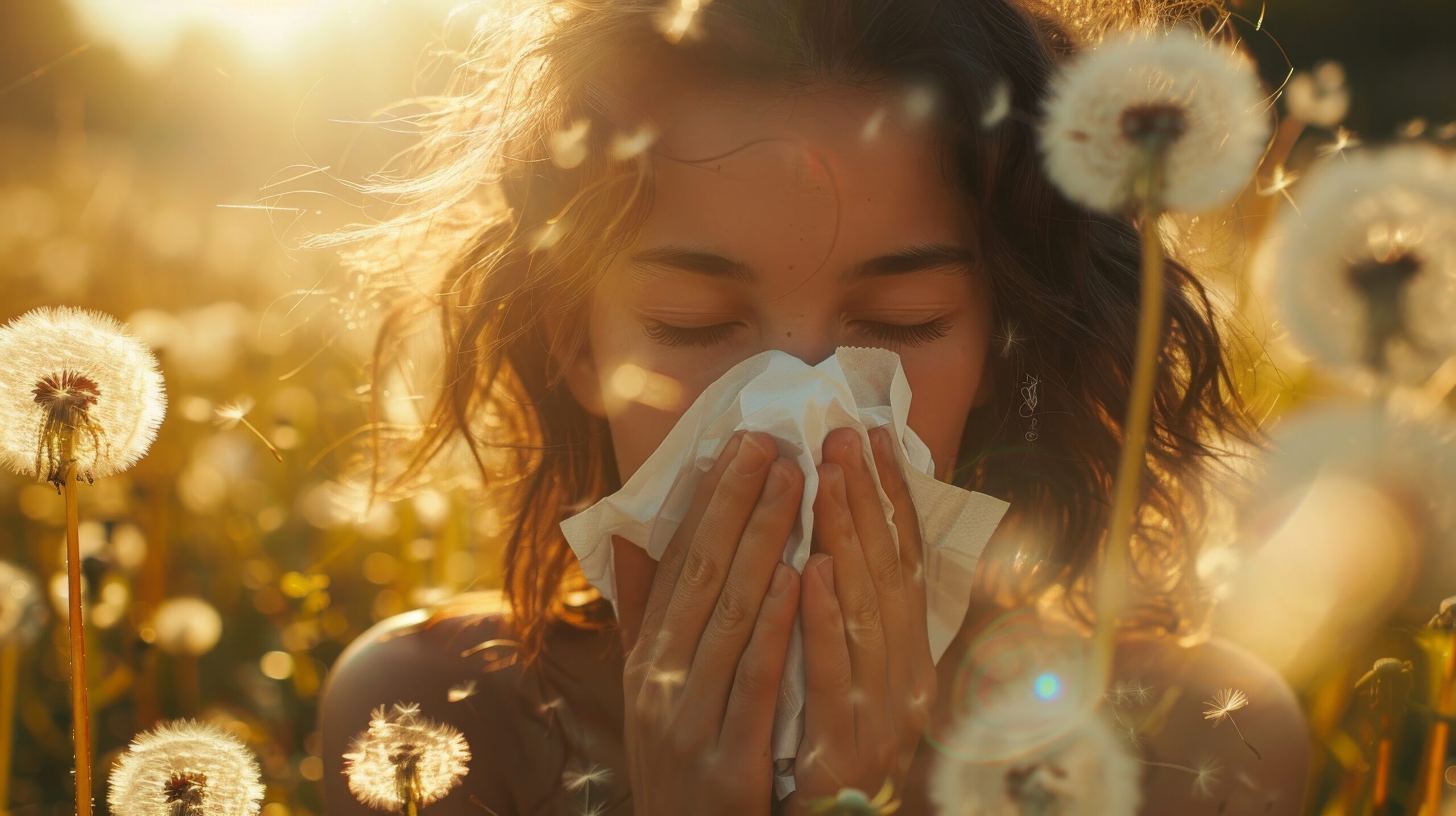 Caused by allergens like mold, dust mites, pollen, and pet dander. Frequently linked to additional allergy diseases such as allergic rhinitis and eczema.