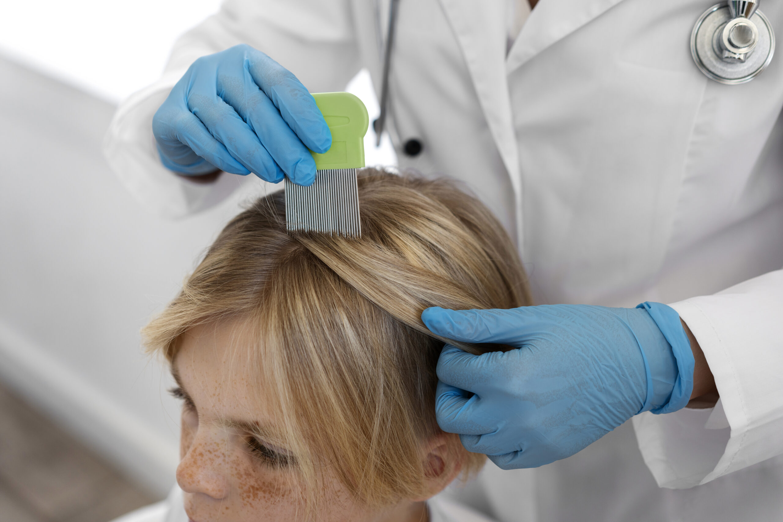 Usually, the diagnosis entails: • Visual inspection, which entails closely inspecting the scalp for live lice or nits. • Using a comb with tiny teeth to find lice and nits